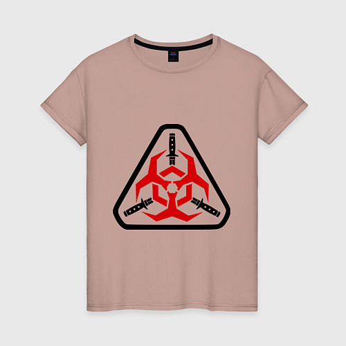 Женская футболка Двенадцать обезьян / Пыльно-розовый – фото 1