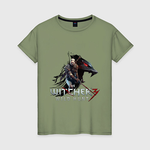 Женская футболка The Witcher 3 / Авокадо – фото 1