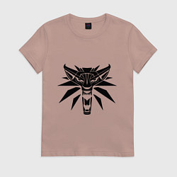 Футболка хлопковая женская The Witcher 3, цвет: пыльно-розовый