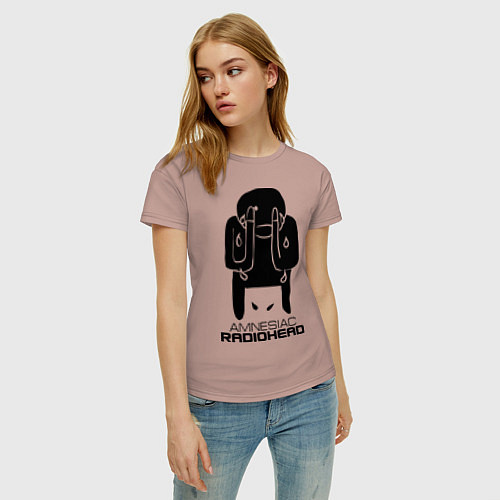 Женская футболка Radiohead / Пыльно-розовый – фото 3