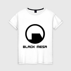 Футболка хлопковая женская Black Mesa: Logo, цвет: белый