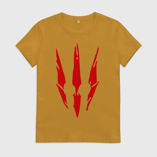 Женская футболка Ведьмак 3 / Горчичный – фото 1