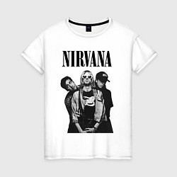 Футболка хлопковая женская Nirvana Group, цвет: белый