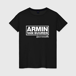 Футболка хлопковая женская Armin van Buuren, цвет: черный