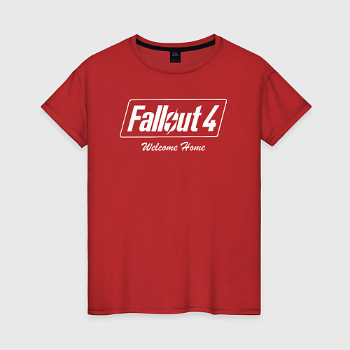 Женская футболка Fallout 4: Welcome Home / Красный – фото 1