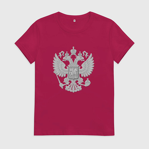 Женская футболка Герб России / Маджента – фото 1