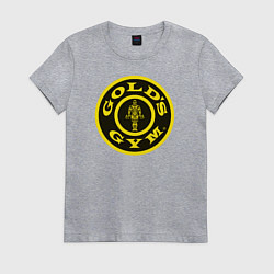 Футболка хлопковая женская Gold's Gym, цвет: меланж