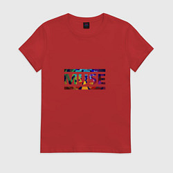 Футболка хлопковая женская Muse Colour, цвет: красный