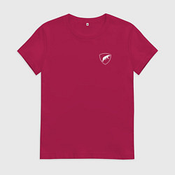 Футболка хлопковая женская Шеврон ОДОН, цвет: маджента