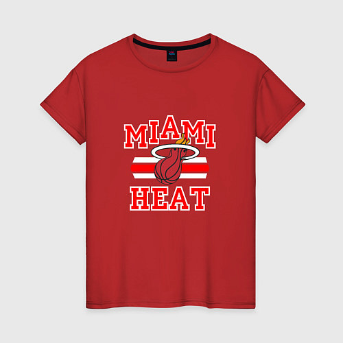 Женская футболка Miami Heat / Красный – фото 1