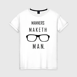 Женская футболка Kingsman: Manners maketh man