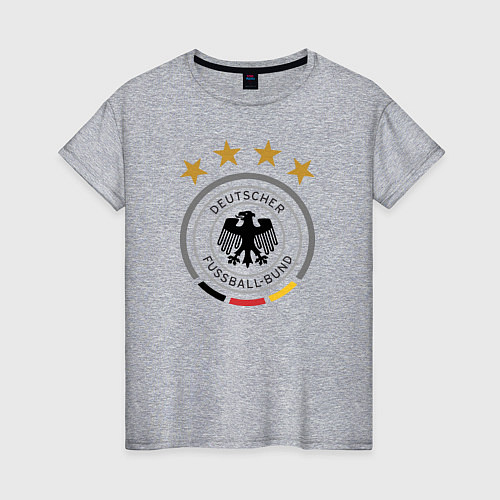 Женская футболка Deutscher Fussball-Bund / Меланж – фото 1
