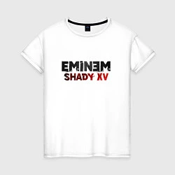 Футболка хлопковая женская Eminem Shady XV, цвет: белый