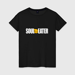 Футболка хлопковая женская Soul Eater: White, цвет: черный