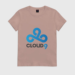 Футболка хлопковая женская Cloud9, цвет: пыльно-розовый