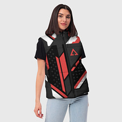 Женский жилет CS:GO Cyrex Pattern, цвет: 3D-светло-серый — фото 2