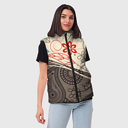 Женский жилет Прованс, цвет: 3D-красный — фото 2