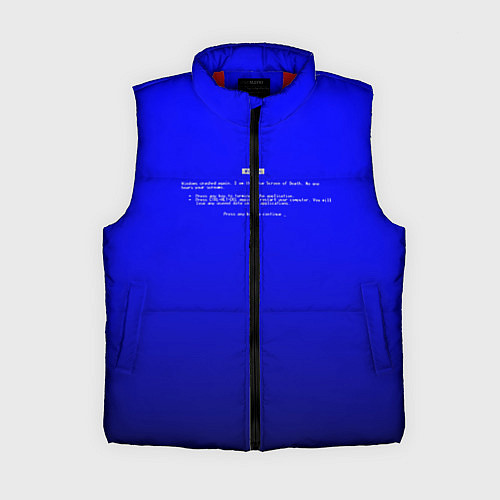 Женский жилет BSOD / 3D-Красный – фото 1