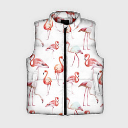 Женский жилет Действия фламинго, цвет: 3D-красный