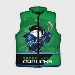 Женский жилет Vancouver Canucks, цвет: 3D-красный