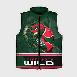 Женский жилет Minnesota Wild, цвет: 3D-черный