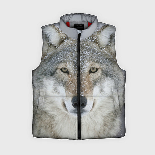 Женский жилет Милый волк / 3D-Красный – фото 1