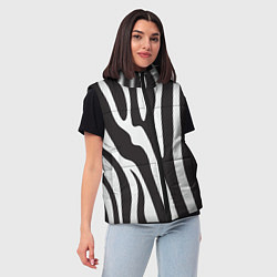 Женский жилет Шкура зебры, цвет: 3D-красный — фото 2