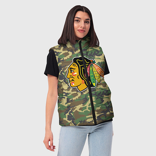Женский жилет Blackhawks Camouflage / 3D-Светло-серый – фото 3