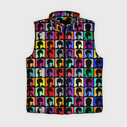 Женский жилет The Beatles: pop-art, цвет: 3D-светло-серый