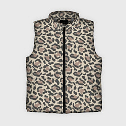 Женский жилет Шкура леопарда, цвет: 3D-светло-серый
