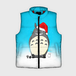 Женский жилет Тоторо под снегом, цвет: 3D-красный