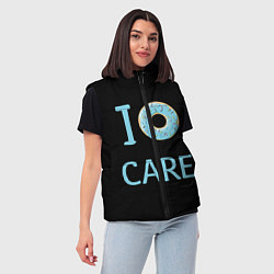 Женский жилет I Donut care, цвет: 3D-красный — фото 2