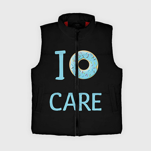 Женский жилет I Donut care / 3D-Красный – фото 1