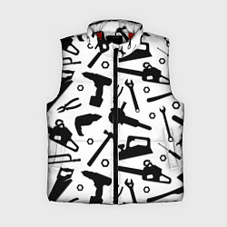 Женский жилет Строитель 7, цвет: 3D-красный