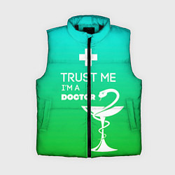 Женский жилет Trust me, i'm a doctor, цвет: 3D-черный