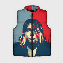 Женский жилет Kurt Cobain, цвет: 3D-черный