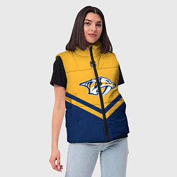 Женский жилет NHL: Nashville Predators, цвет: 3D-черный — фото 2