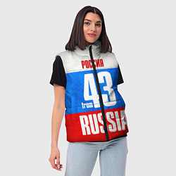 Женский жилет Russia: from 43, цвет: 3D-красный — фото 2