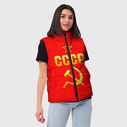 Женский жилет СССР, цвет: 3D-черный — фото 2