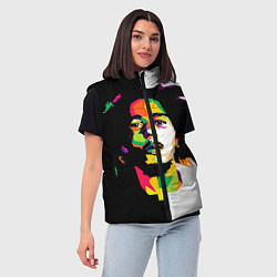 Женский жилет Bob Marley: Colors, цвет: 3D-красный — фото 2