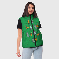 Женский жилет Боевая морковь, цвет: 3D-красный — фото 2