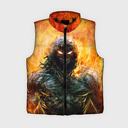 Женский жилет Disturbed: Monster Flame, цвет: 3D-черный
