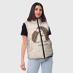 Женский жилет Влюбленные ежики, цвет: 3D-черный — фото 2