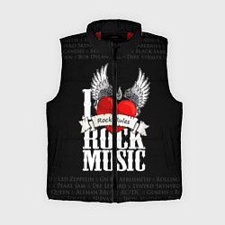 Женский жилет I Love Rock Music