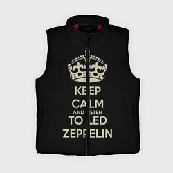 Женский жилет Keep Calm & Led Zeppelin, цвет: 3D-красный