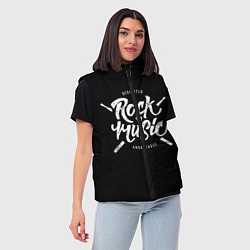 Женский жилет Rock Music, цвет: 3D-красный — фото 2