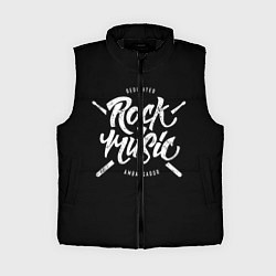 Женский жилет Rock Music, цвет: 3D-черный