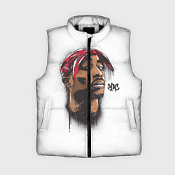 Женский жилет 2Pac, цвет: 3D-черный