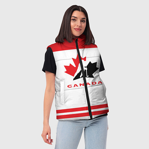 Женский жилет Canada Team / 3D-Светло-серый – фото 3