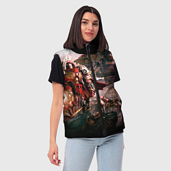 Женский жилет Warhammer 40k: Angelos, цвет: 3D-черный — фото 2